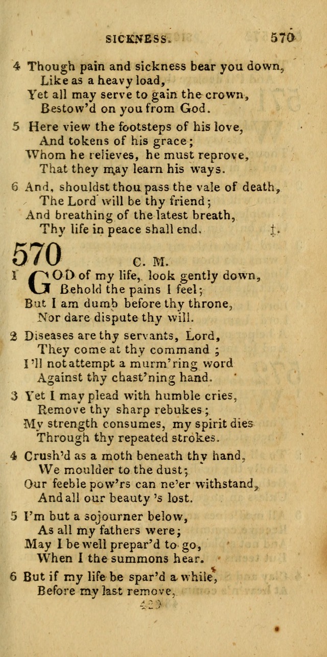 Church Hymn Book; consisting of hymns and psalms, original and selected. adapted to public worship and many other occasions. 2nd ed. page 427