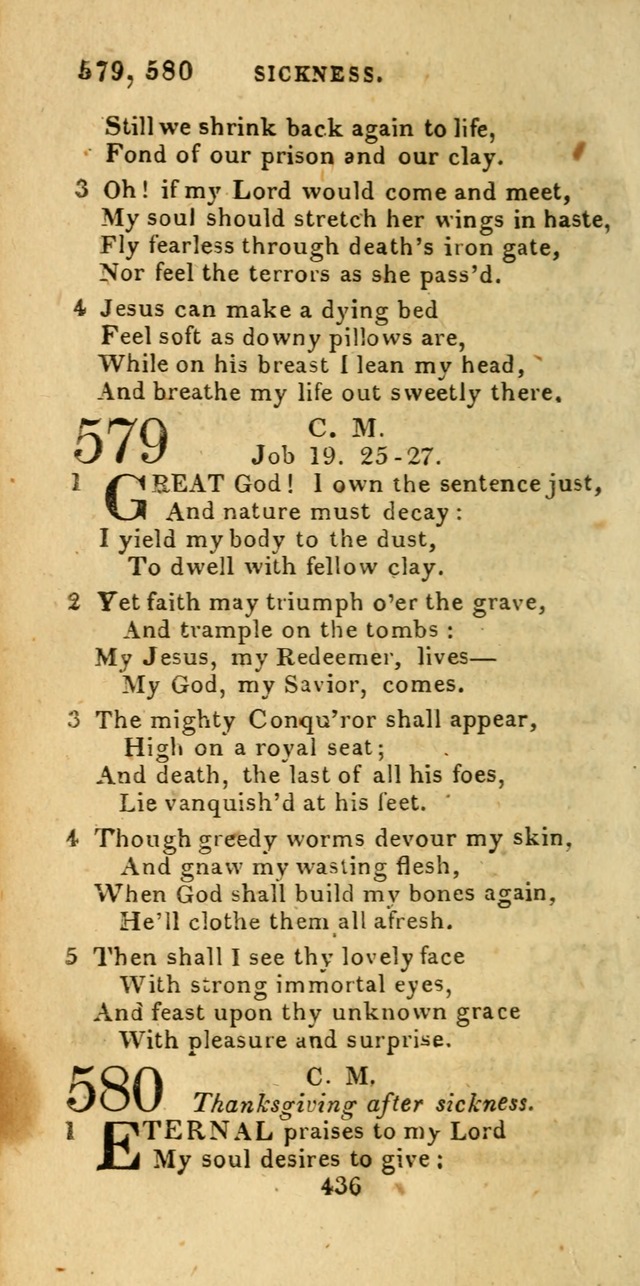 Church Hymn Book; consisting of hymns and psalms, original and selected. adapted to public worship and many other occasions. 2nd ed. page 434