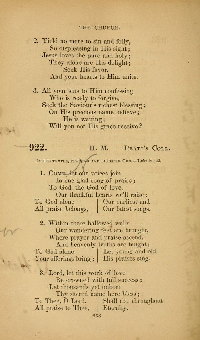 The Congregational Hymn Book: for the service of the sanctuary page 700