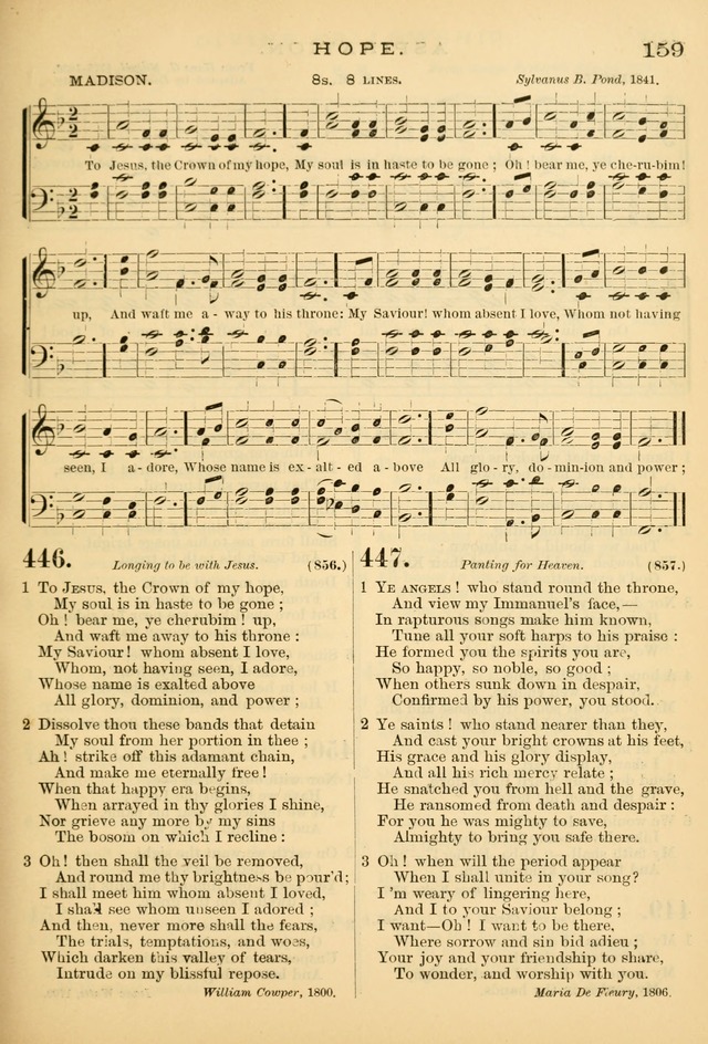 The Chapel hymn book, with tunes: for the worship of God page 166