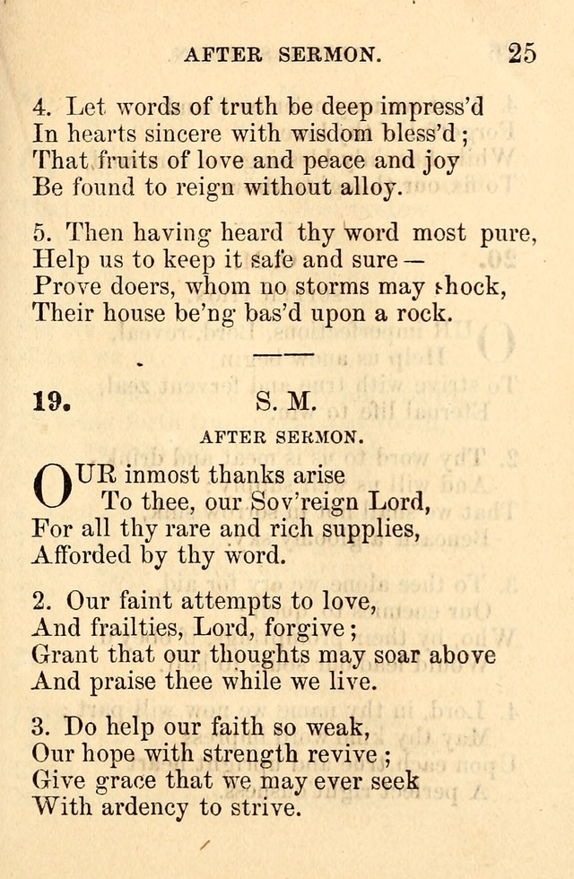 A Collection of Hymns: designed for the use of the Church of Christ page 25