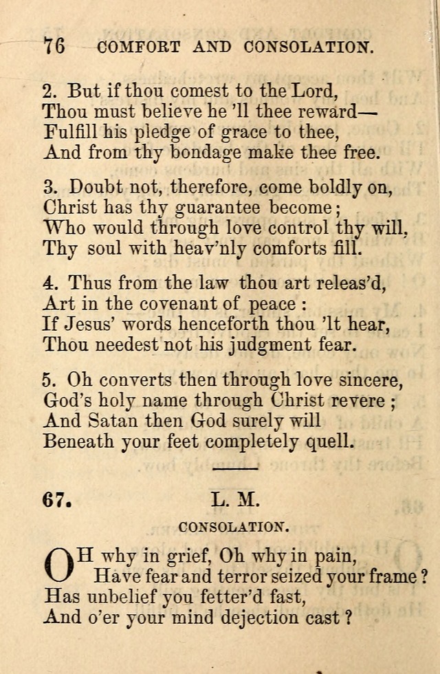 A Collection of Hymns: designed for the use of the Church of Christ page 76