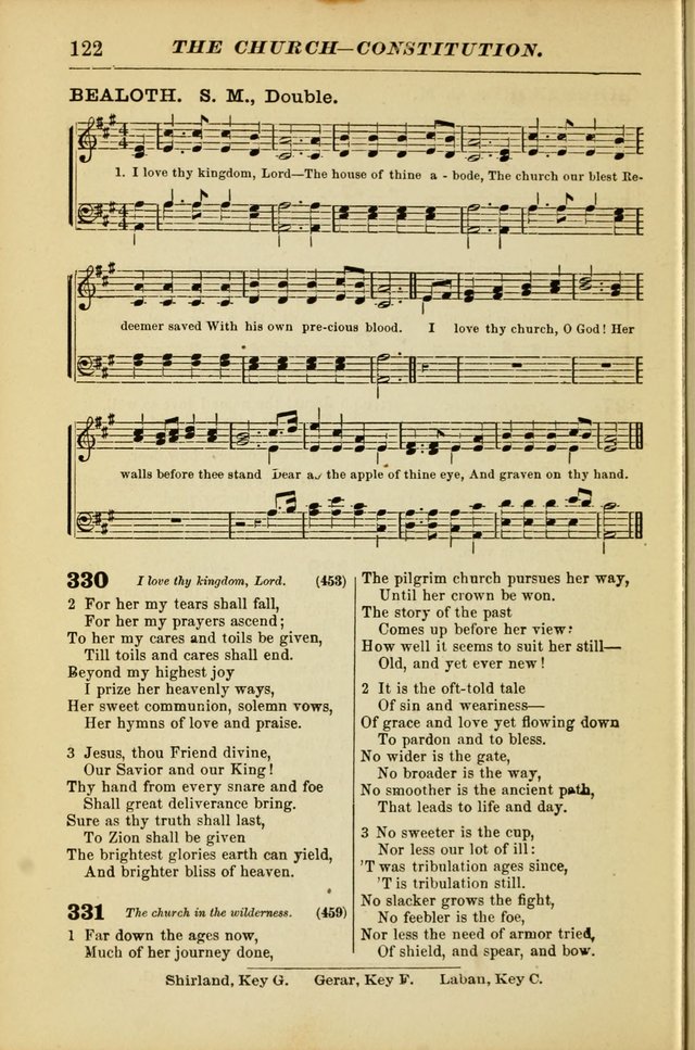 The Christian Hymnal: a choice collection of hymns and tunes for congregational and social worship page 122