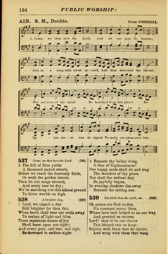 The Christian Hymnal: a choice collection of hymns and tunes for congregational and social worship page 194
