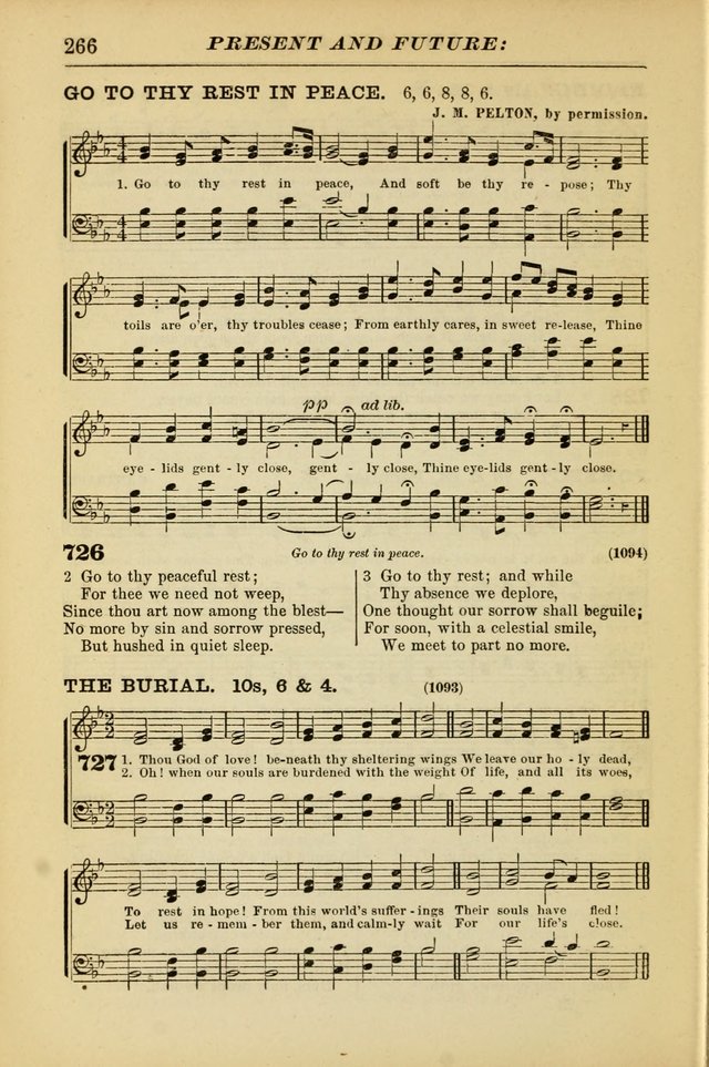 The Christian Hymnal: a choice collection of hymns and tunes for congregational and social worship page 266