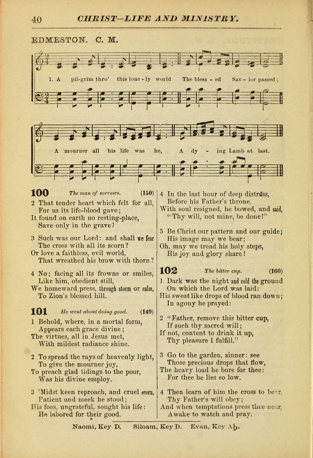 The Christian Hymnal: a choice collection of hymns and tunes for congregational and social worship page 40