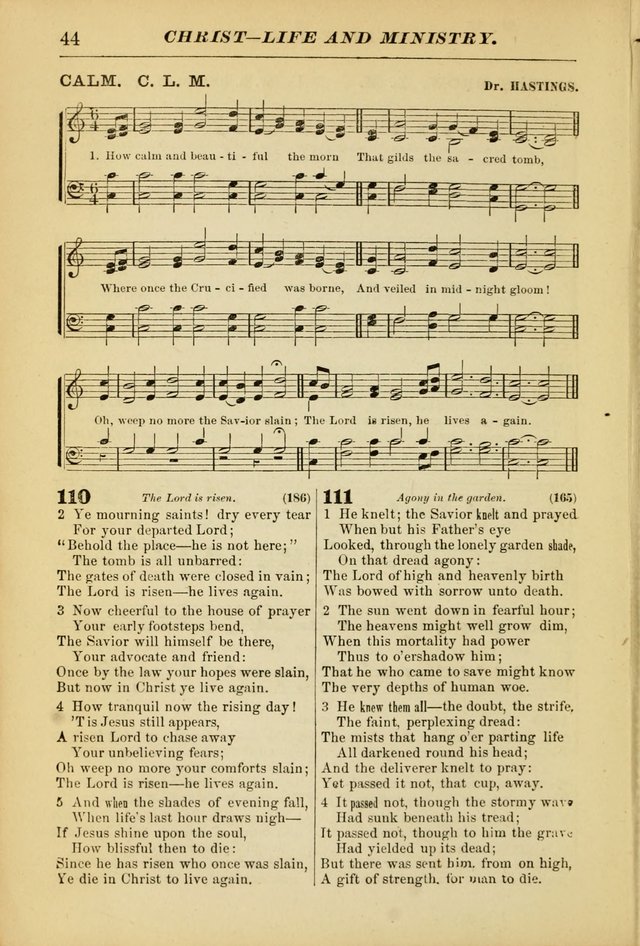 The Christian Hymnal: a choice collection of hymns and tunes for congregational and social worship page 44