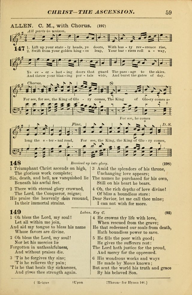 The Christian Hymnal: a choice collection of hymns and tunes for congregational and social worship page 59