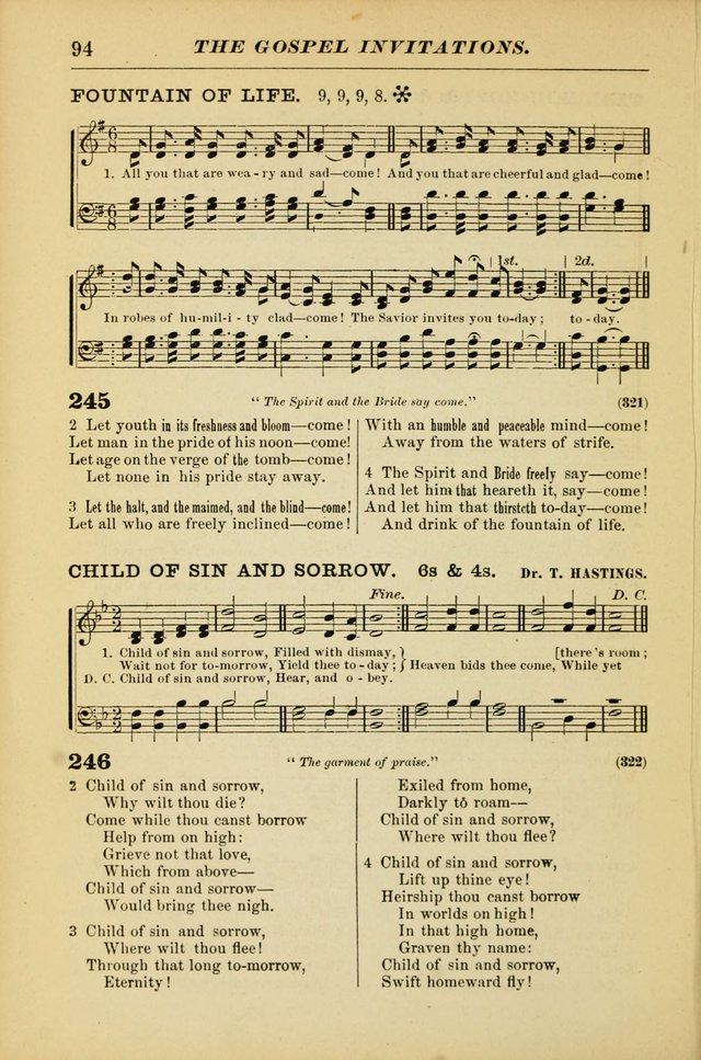 The Christian Hymnal: a choice collection of hymns and tunes for congregational and social worship page 94