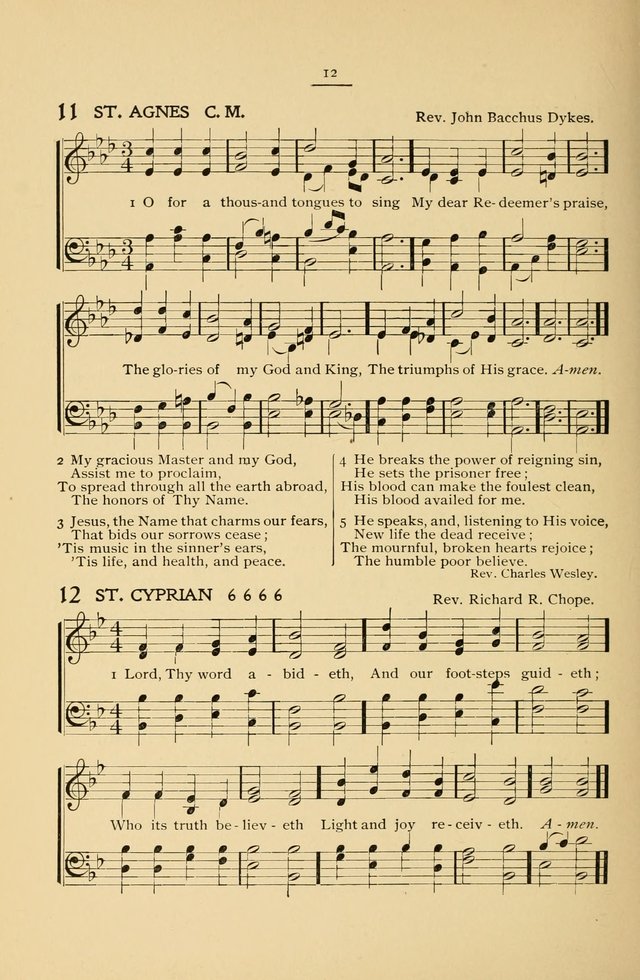 The Convention Hymnal: a compilation of familiar hymns for use at meetings where the larger collections are not available page 12
