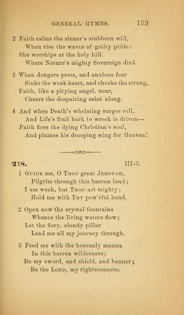 The Church Hymnal: a collection of hymns from the Prayer book hymnal, Additional hymns, and Hymns ancient and modern, and Hymns for church and home. For use in Churches where licensed by the Bishop page 199