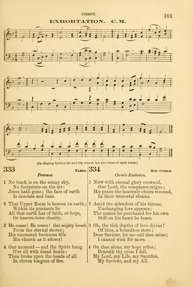 Church Harmonies: a collection of hymns and tunes for the use of Congregations page 101