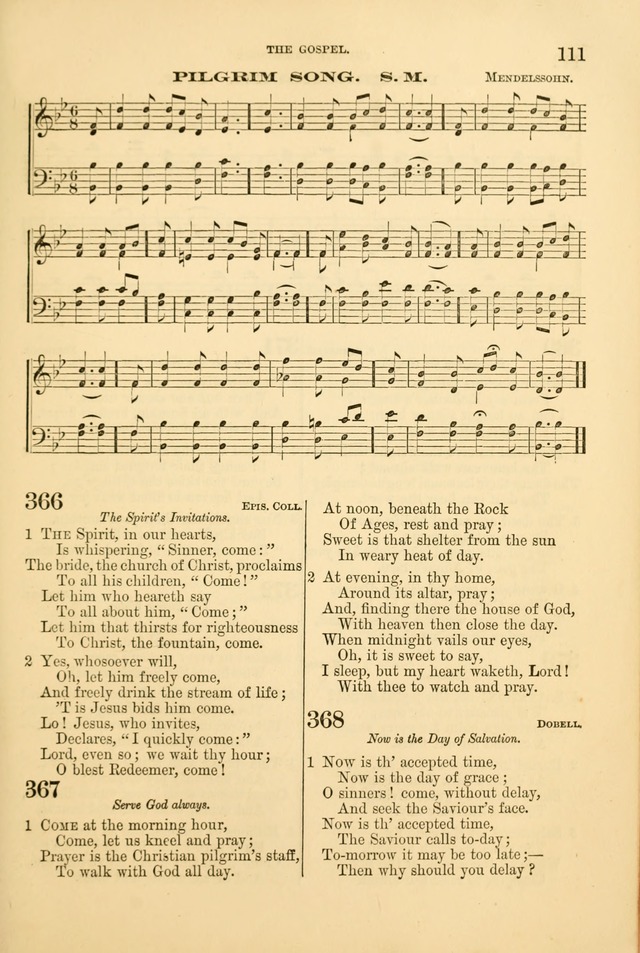 Church Harmonies: a collection of hymns and tunes for the use of Congregations page 111