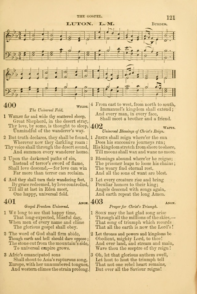 Church Harmonies: a collection of hymns and tunes for the use of Congregations page 121