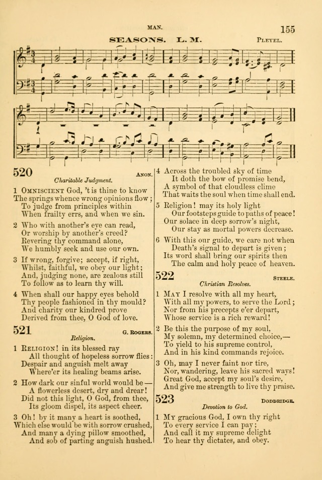 Church Harmonies: a collection of hymns and tunes for the use of Congregations page 155