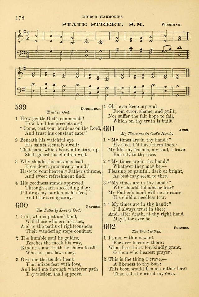 Church Harmonies: a collection of hymns and tunes for the use of Congregations page 178