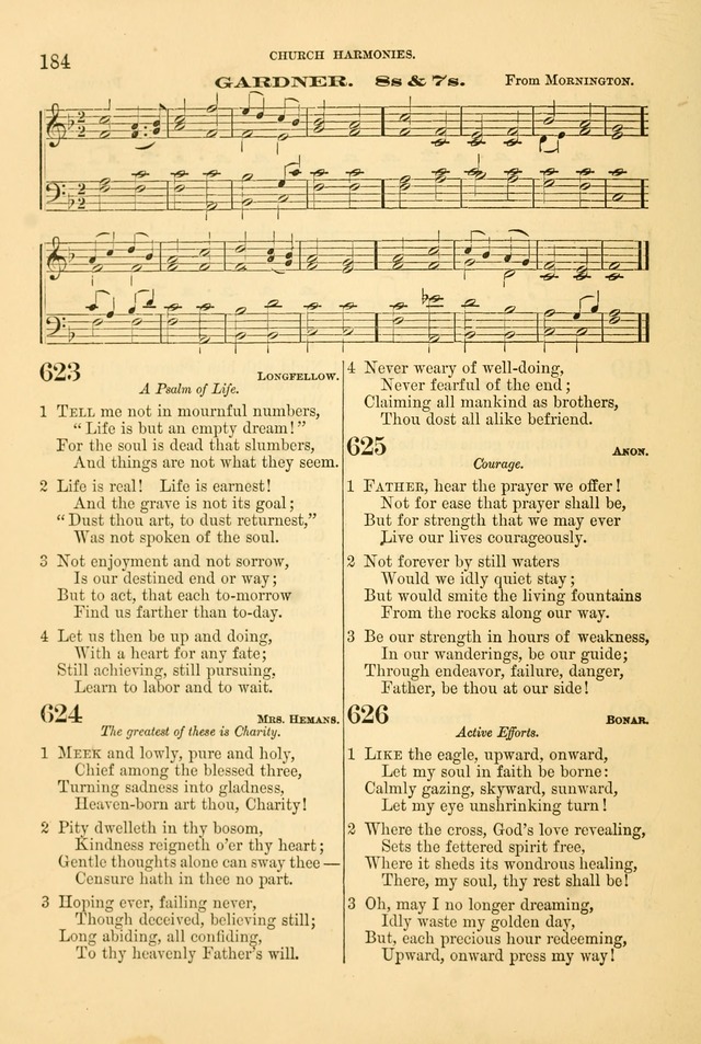 Church Harmonies: a collection of hymns and tunes for the use of Congregations page 184