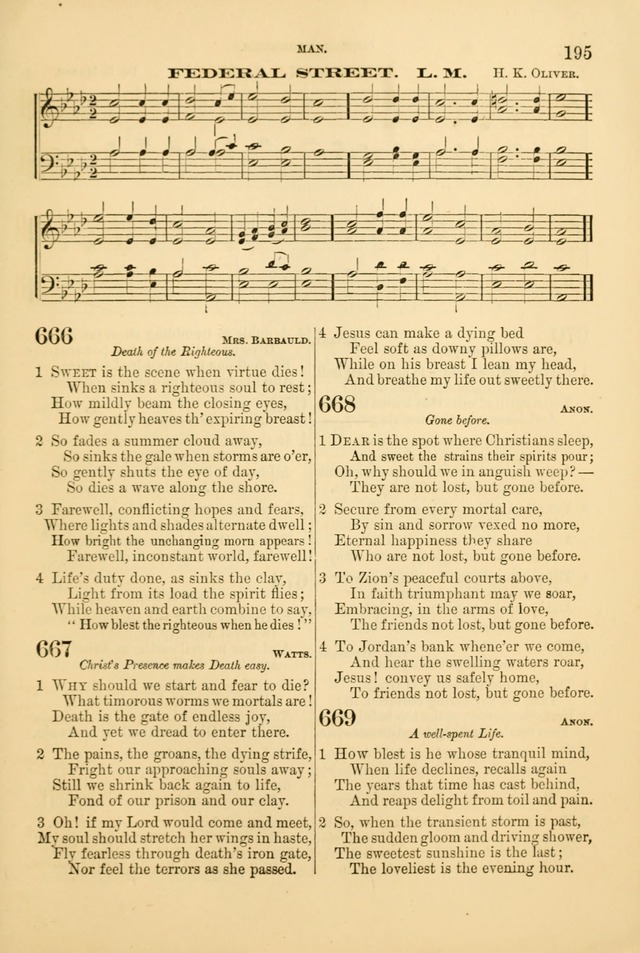 Church Harmonies: a collection of hymns and tunes for the use of Congregations page 195