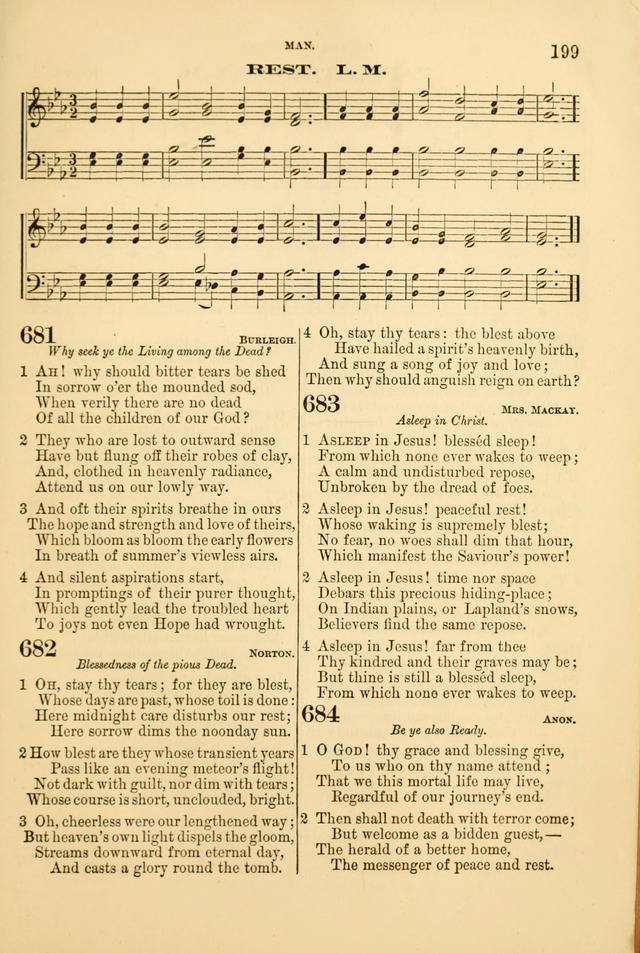 Church Harmonies: a collection of hymns and tunes for the use of Congregations page 199