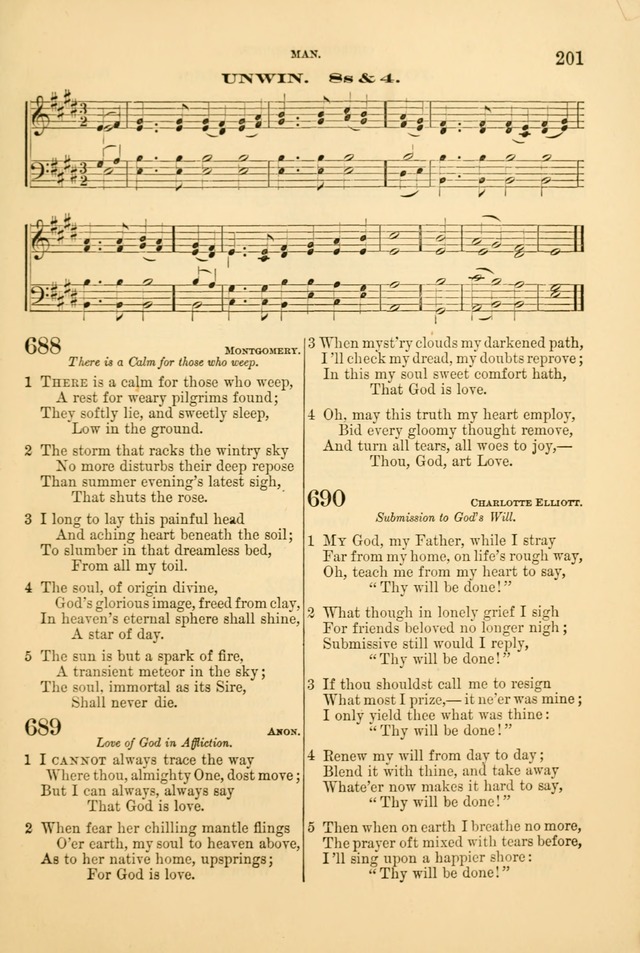 Church Harmonies: a collection of hymns and tunes for the use of Congregations page 201