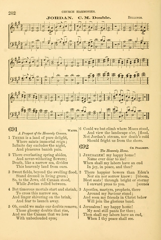 Church Harmonies: a collection of hymns and tunes for the use of Congregations page 202
