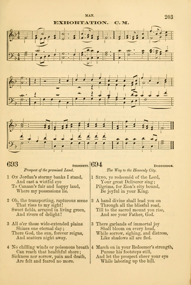 Church Harmonies: a collection of hymns and tunes for the use of Congregations page 203