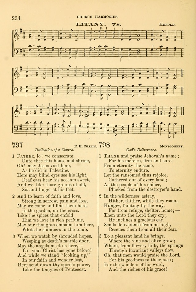 Church Harmonies: a collection of hymns and tunes for the use of Congregations page 234
