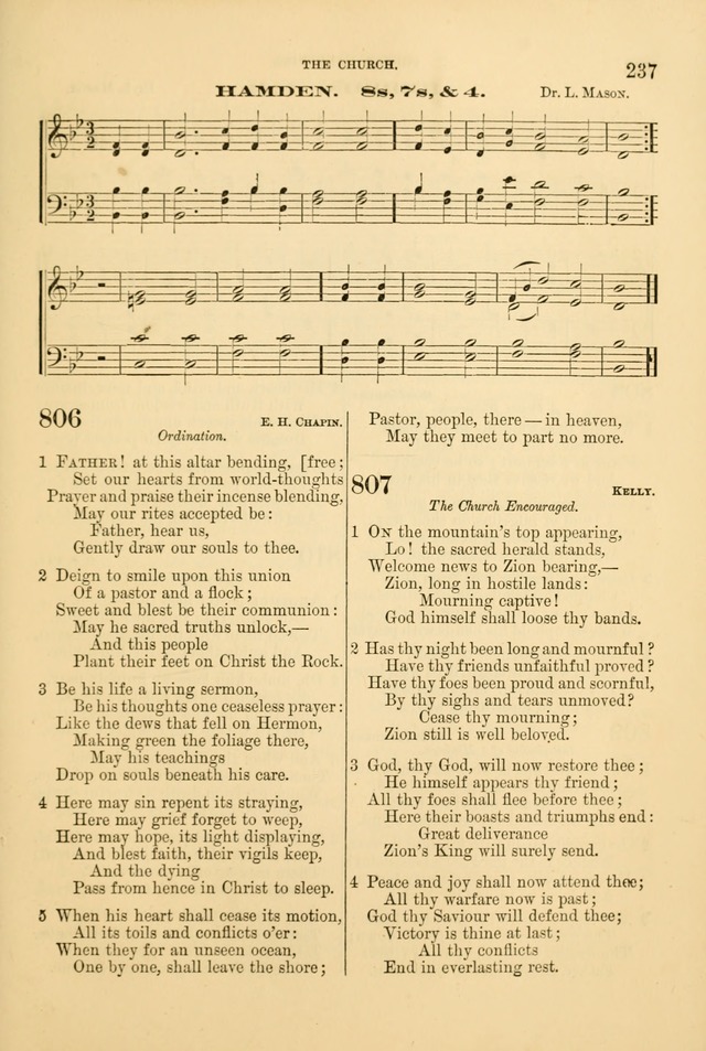 Church Harmonies: a collection of hymns and tunes for the use of Congregations page 237