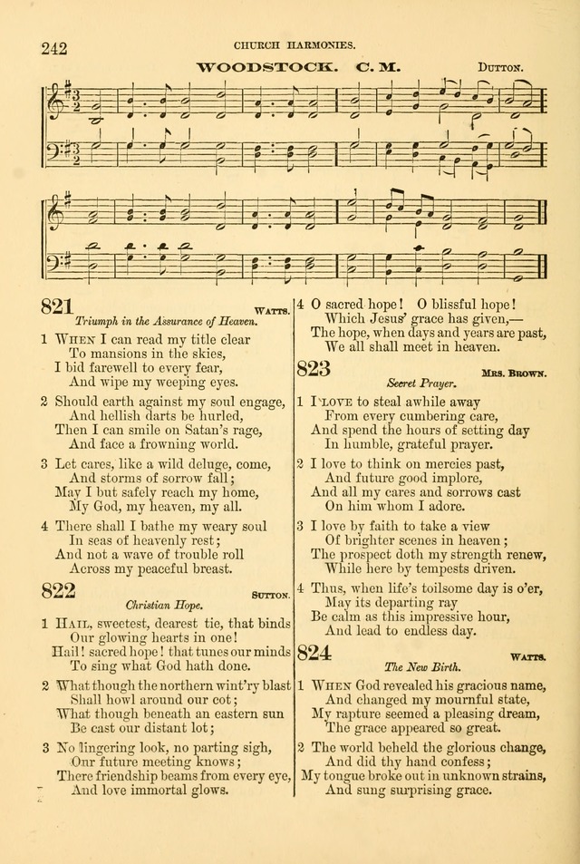Church Harmonies: a collection of hymns and tunes for the use of Congregations page 242