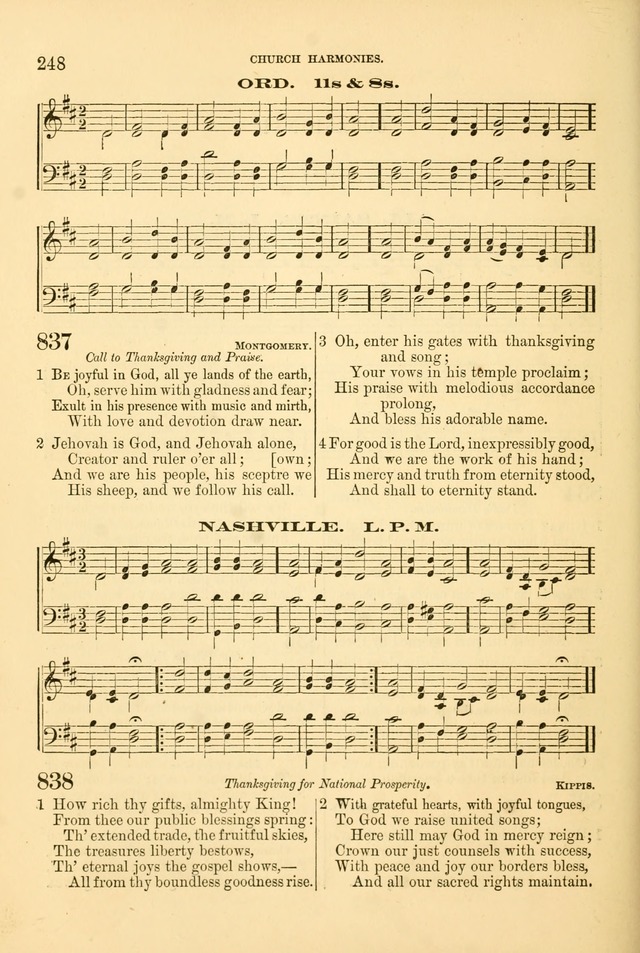 Church Harmonies: a collection of hymns and tunes for the use of Congregations page 248