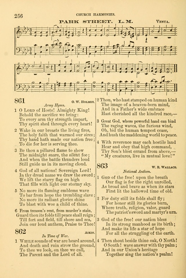 Church Harmonies: a collection of hymns and tunes for the use of Congregations page 256