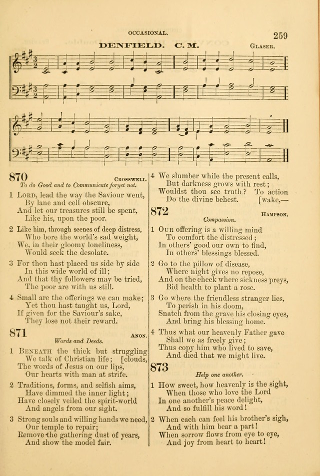 Church Harmonies: a collection of hymns and tunes for the use of Congregations page 259