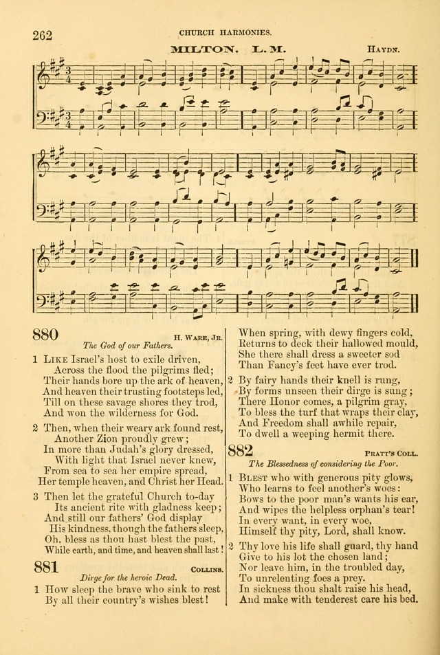 Church Harmonies: a collection of hymns and tunes for the use of Congregations page 262
