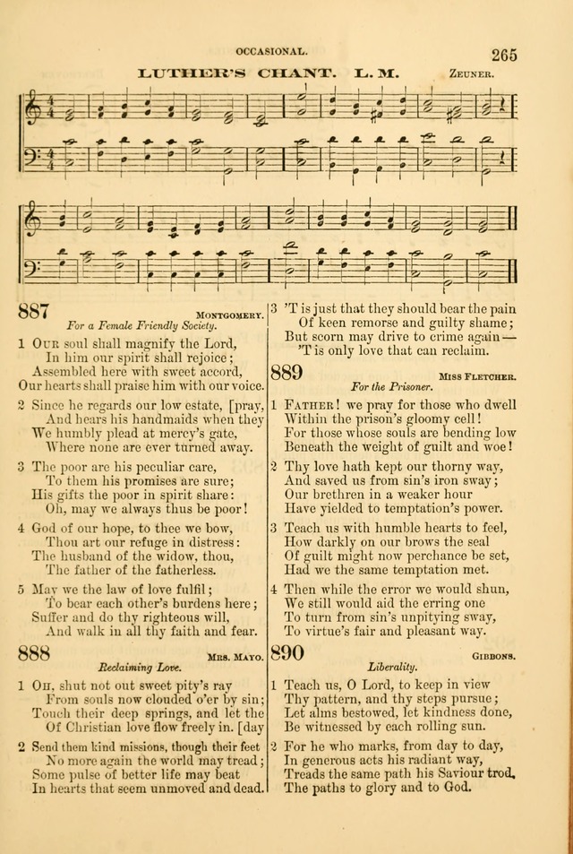 Church Harmonies: a collection of hymns and tunes for the use of Congregations page 265