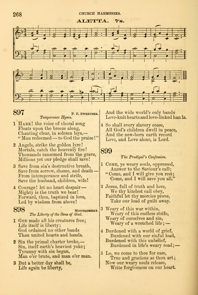 Church Harmonies: a collection of hymns and tunes for the use of Congregations page 268