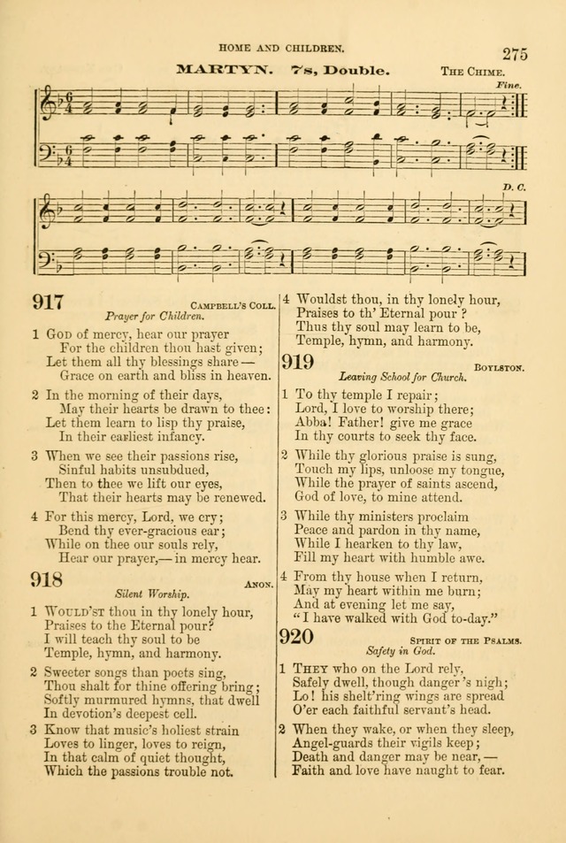 Church Harmonies: a collection of hymns and tunes for the use of Congregations page 275