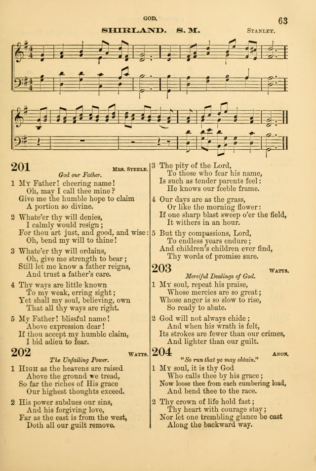 Church Harmonies: a collection of hymns and tunes for the use of Congregations page 63