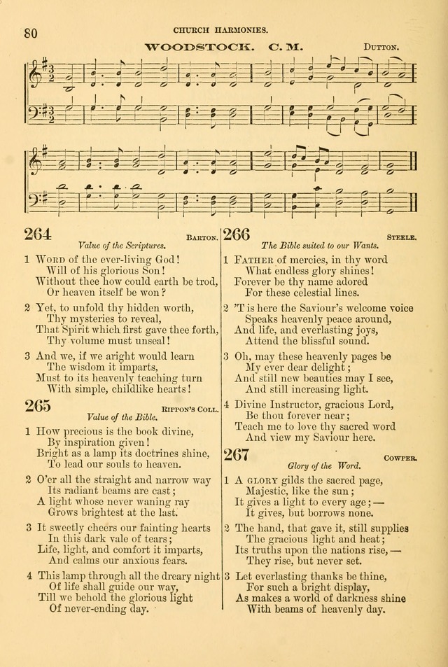 Church Harmonies: a collection of hymns and tunes for the use of Congregations page 80