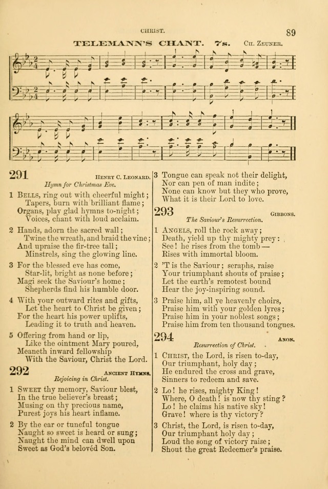 Church Harmonies: a collection of hymns and tunes for the use of Congregations page 89