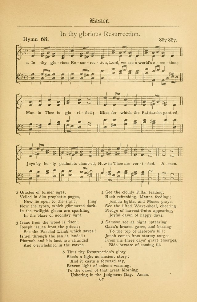The Catholic Hymnal: containing hymns for congregational and home use, and the vesper psalms, the office of compline, the litanies, hymns at benediction, etc. page 67