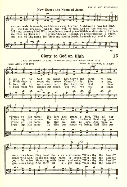 Christian Hymnal (Rev. ed.) page 13