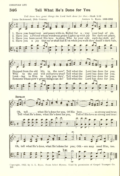 Christian Hymnal (Rev. ed.) page 308