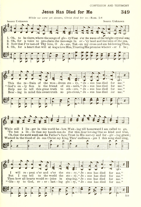 Christian Hymnal (Rev. ed.) page 311
