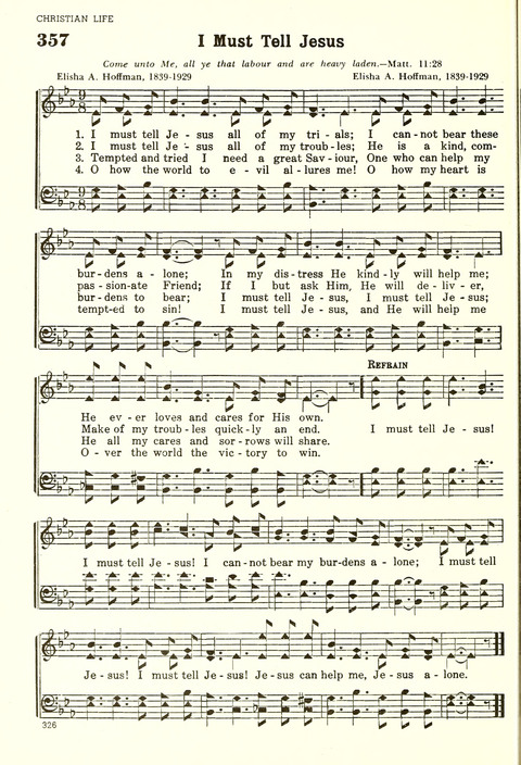 Christian Hymnal (Rev. ed.) page 318