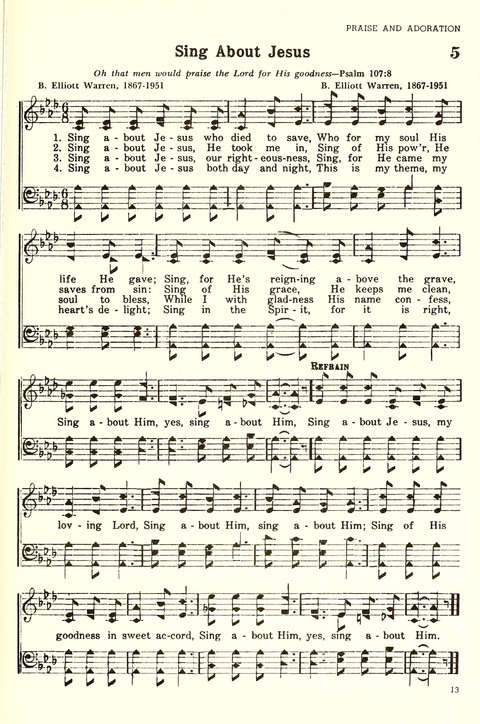 Christian Hymnal (Rev. ed.) page 5