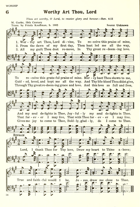 Christian Hymnal (Rev. ed.) page 6