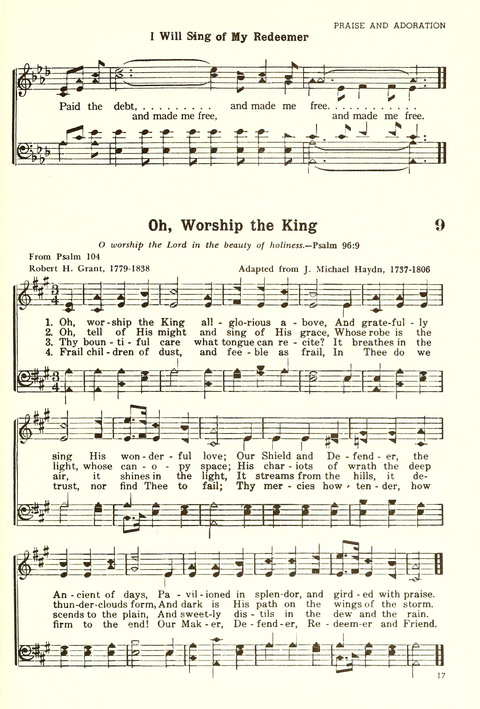 Christian Hymnal (Rev. ed.) page 9