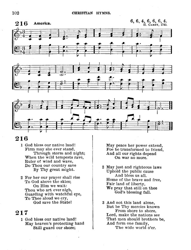 Christian Hymns: for church, school and home, with music page 100