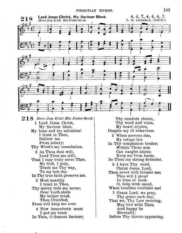 Christian Hymns: for church, school and home, with music page 101