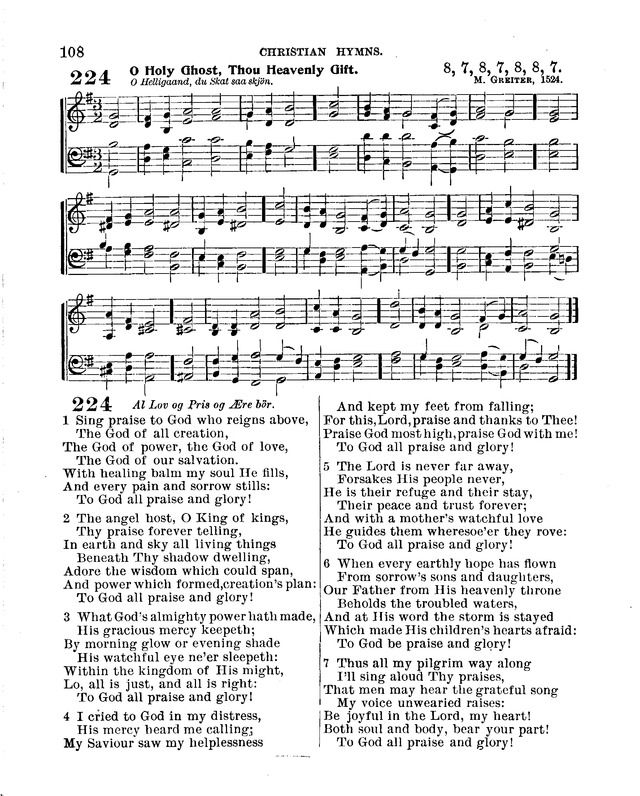 Christian Hymns: for church, school and home, with music page 106
